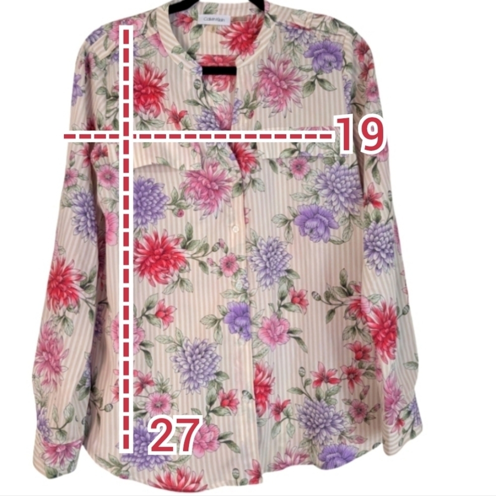 Calvin Klein flowery shirt - Picture 4 of 5
